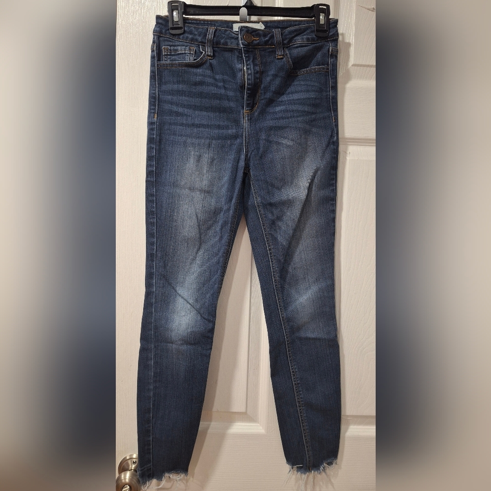 Cello Dark Blue Straight Leg Women's Jeans